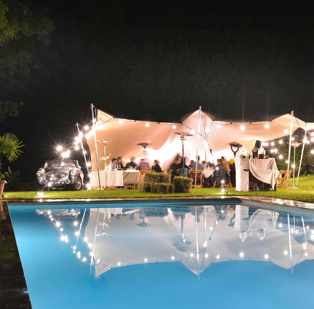 Location et installation de structures éphémères sur événements sportifs,